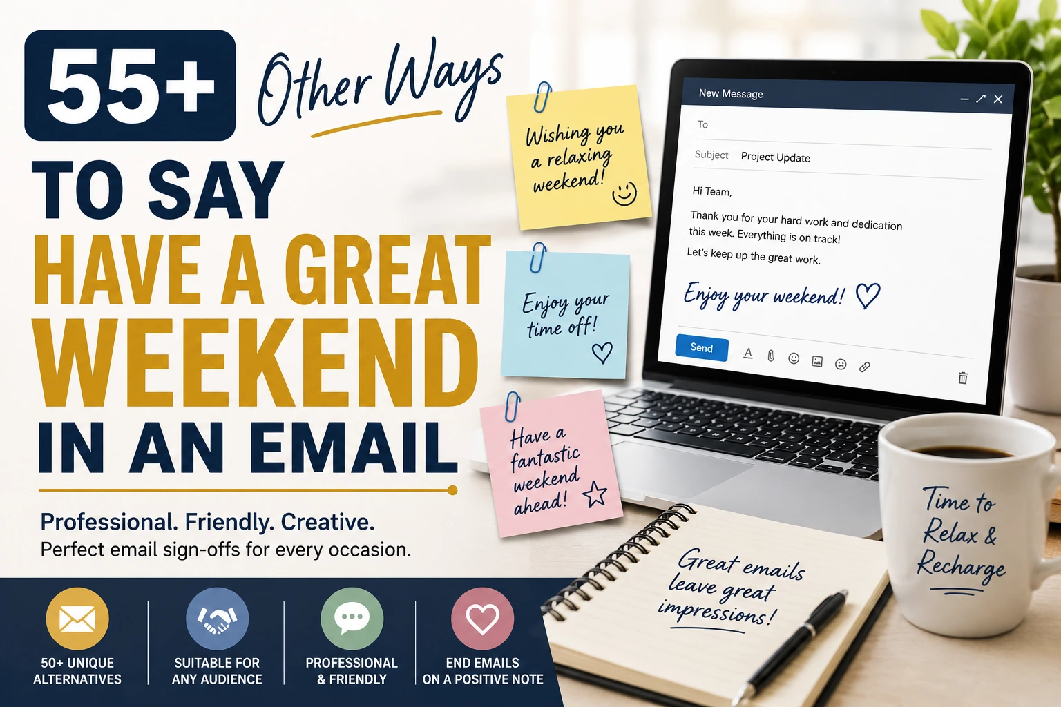 other ways to say have a great weekend in an email