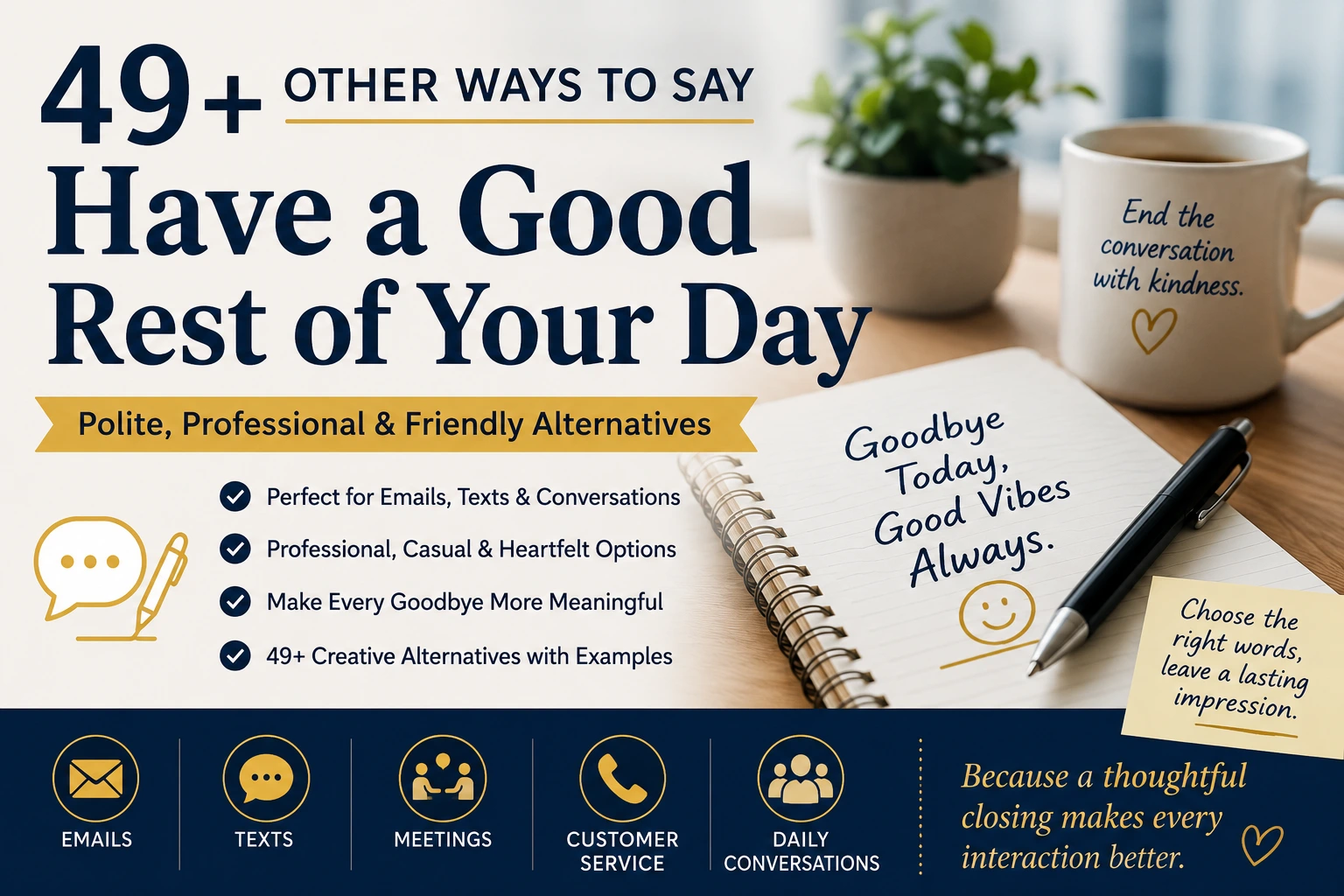 other ways to say have a good rest of your day