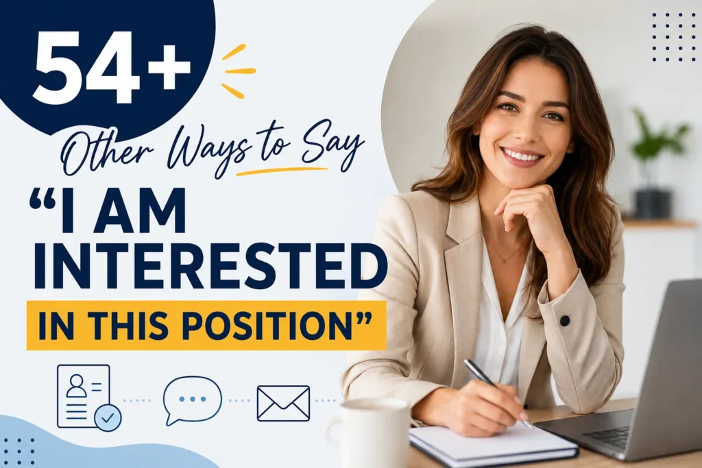 other ways to say i am interested in this position