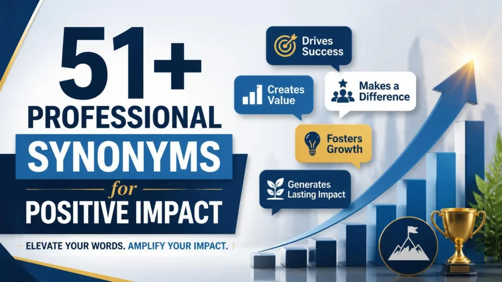 professional synonyms for positive impact