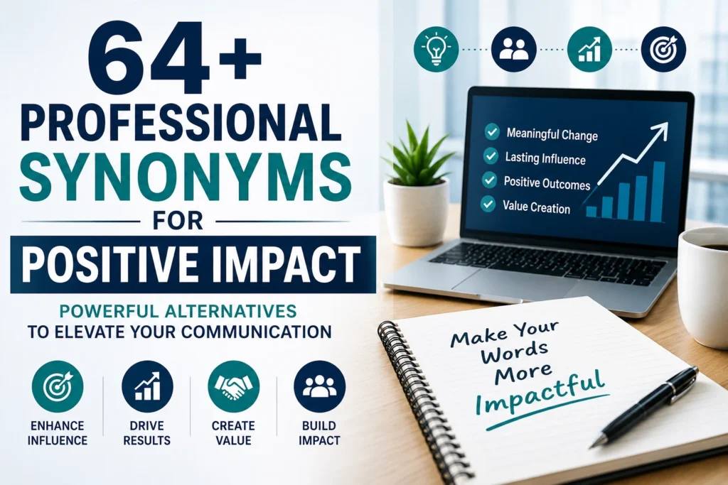 professional synonyms for positive impact