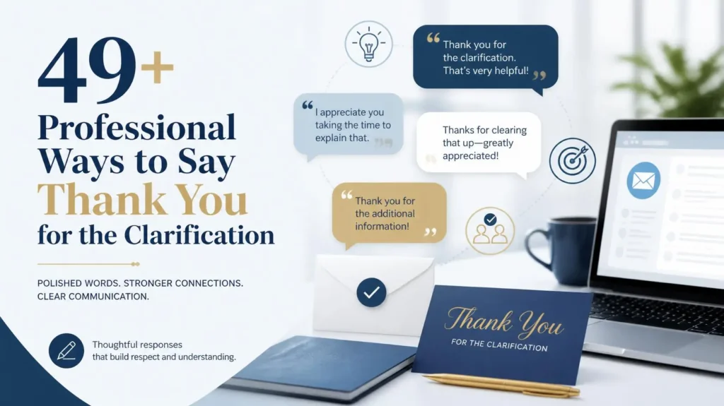 professional ways to say thank you for the clarification