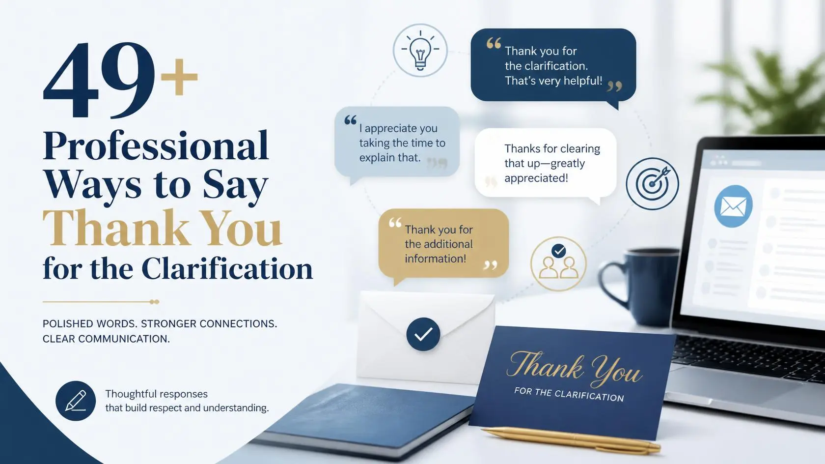 professional ways to say thank you for the clarification