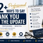 professional ways to say thank you for the update